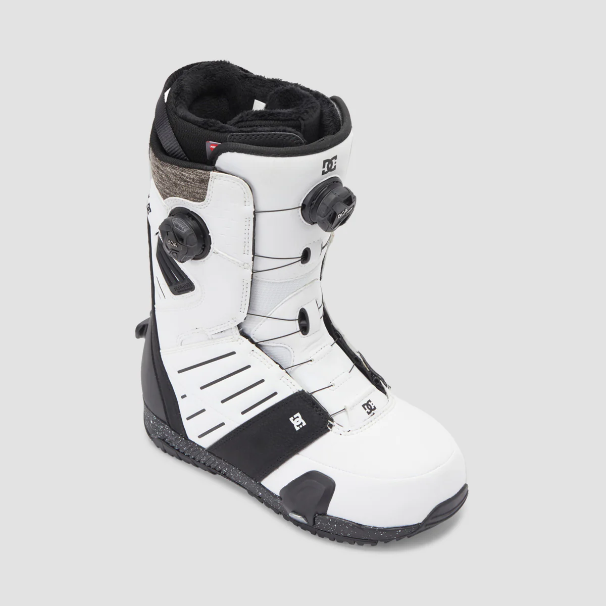 DC Judge BOA Step On Snowboard Boots White/Black Print - Image 2