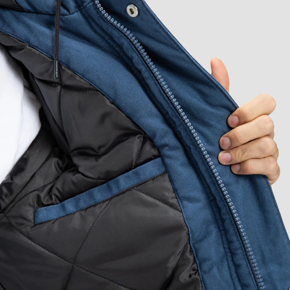 DC Juryfield Padded Jacket Dark Denim - Image 3