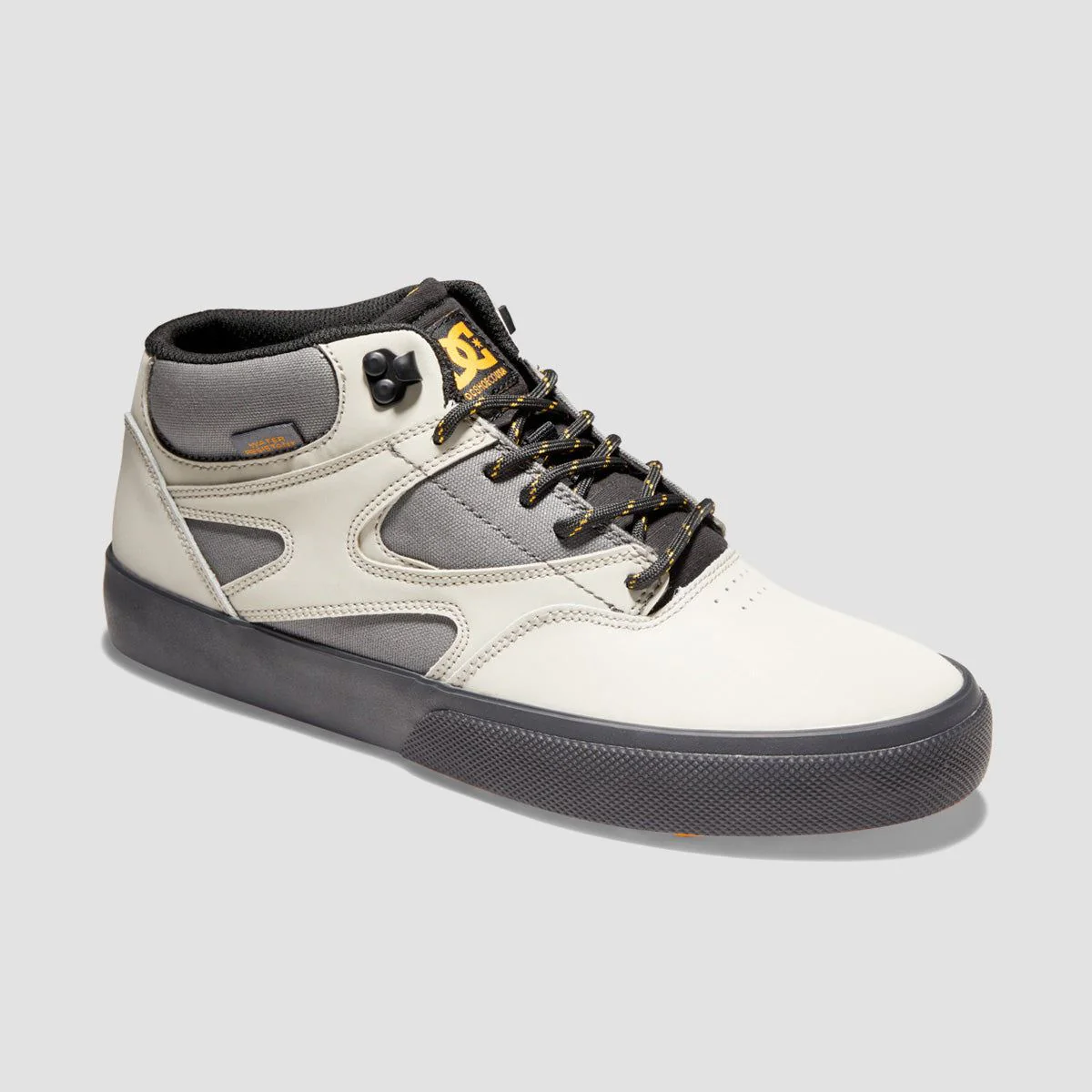 DC Kalis Mid WNT Shoes - Heather Grey/Gold Cream - Image 2