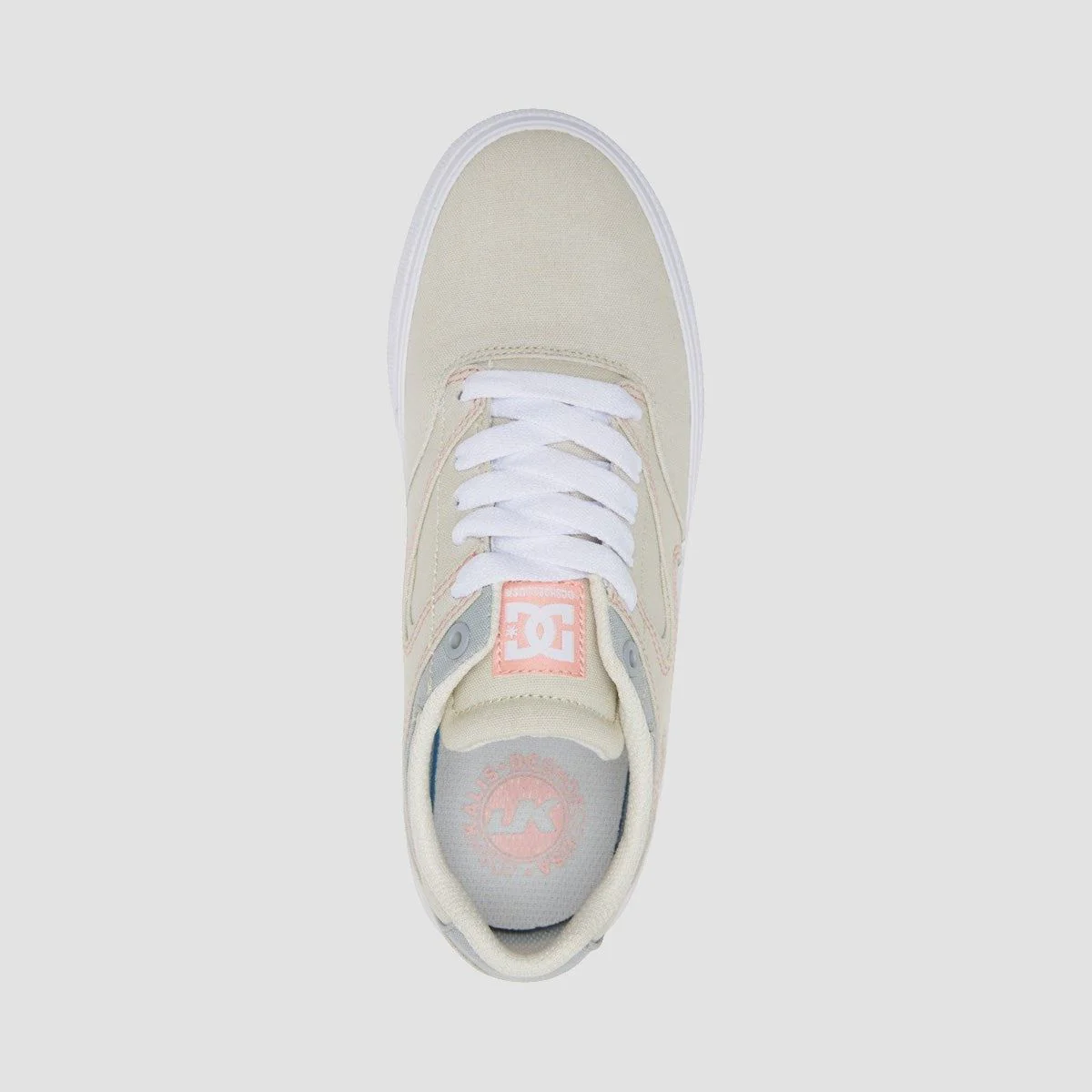 DC Kalis Vulc Shoes - Grey/Pink - Womens - Image 2