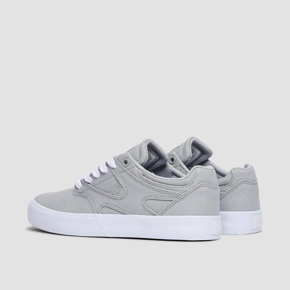 DC Kalis Vulc Shoes - Grey/White - Womens - Image 3