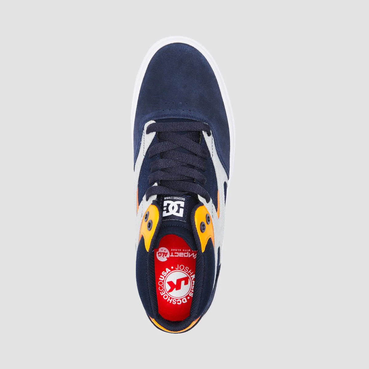 DC Kalis Vulc Mid S Shoes - Navy/Grey - Image 2