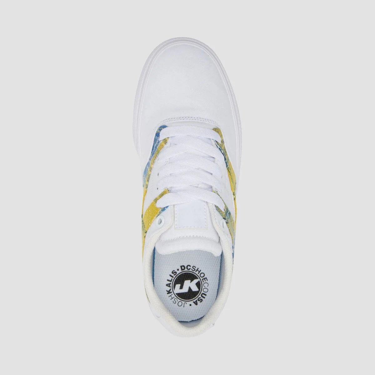 DC Kalis Vulc Shoes - White/Plaid - Womens - Image 2