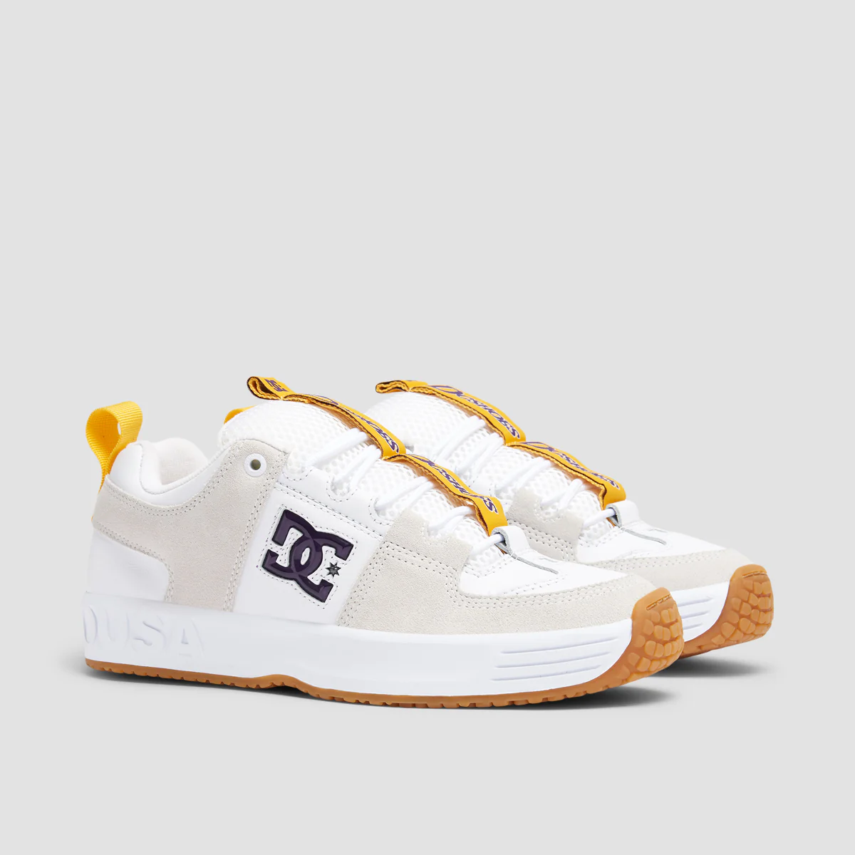 DC Lynx OG Shoes - White/Purple - Image 2