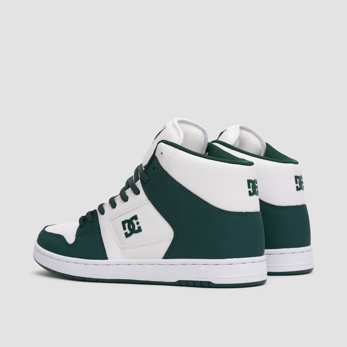 DC Manteca 4 Hi Shoes - White/Dark Olive - Image 3
