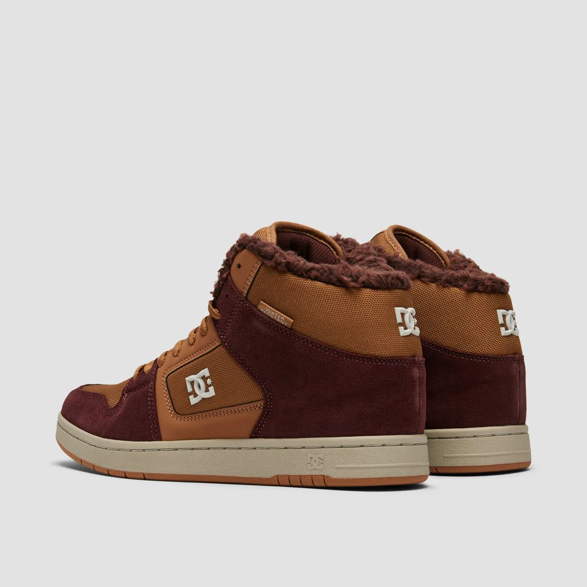 DC Manteca 4 Hi WR High Top Shoes - Brown/Brown/White - Image 3