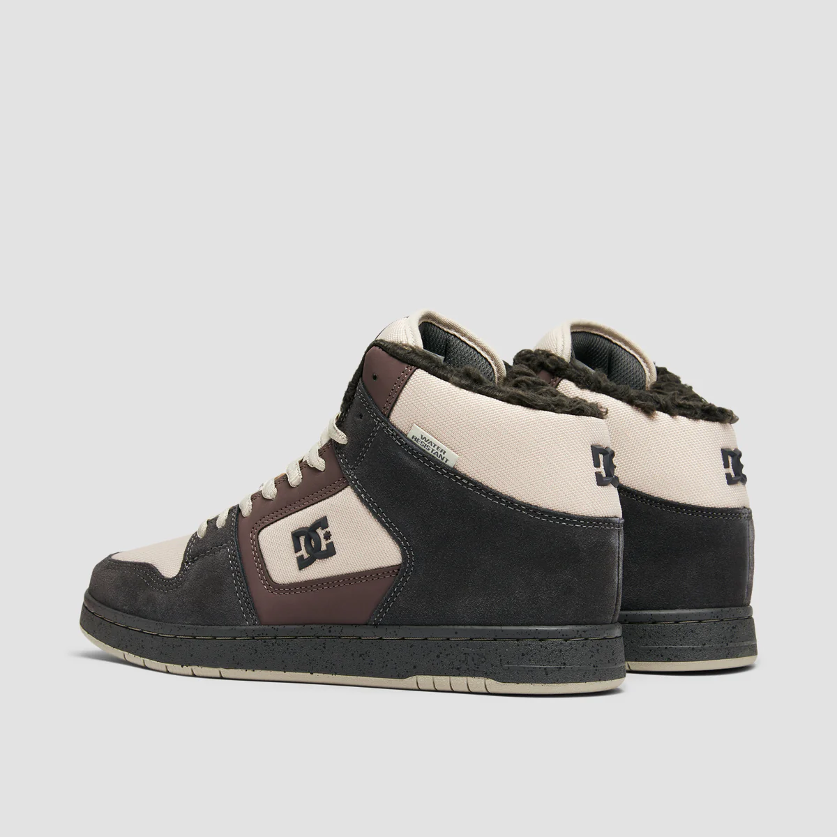 DC Manteca 4 Hi WR High Top Shoes - Dark Grey/Light Grey - Image 3