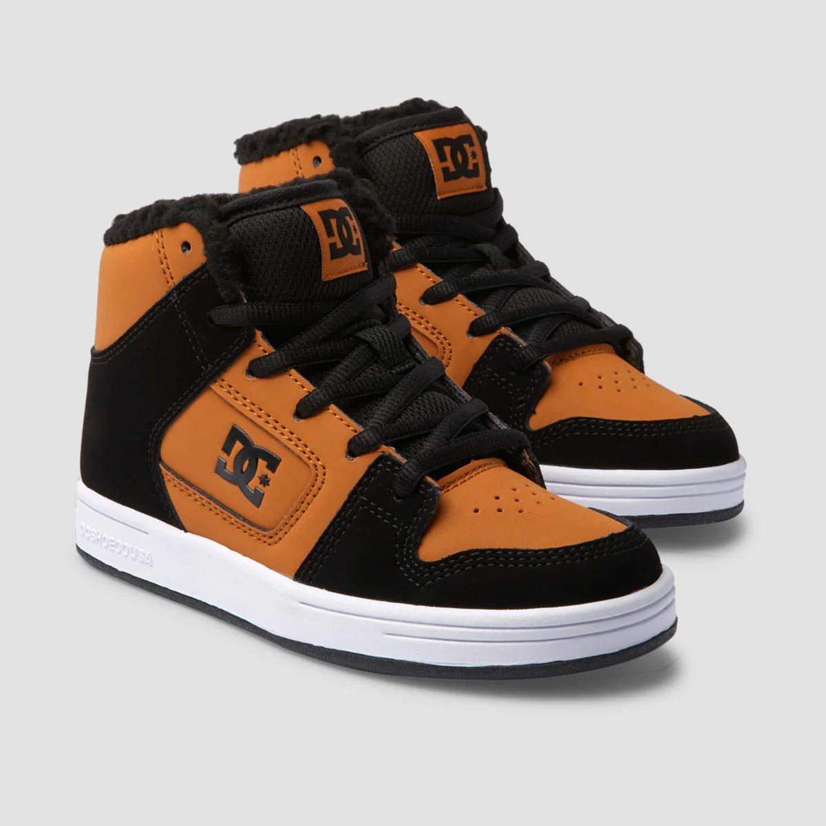 DC Manteca 4 Hi WR High Top Shoes - Wheat/Black - Kids - Image 2