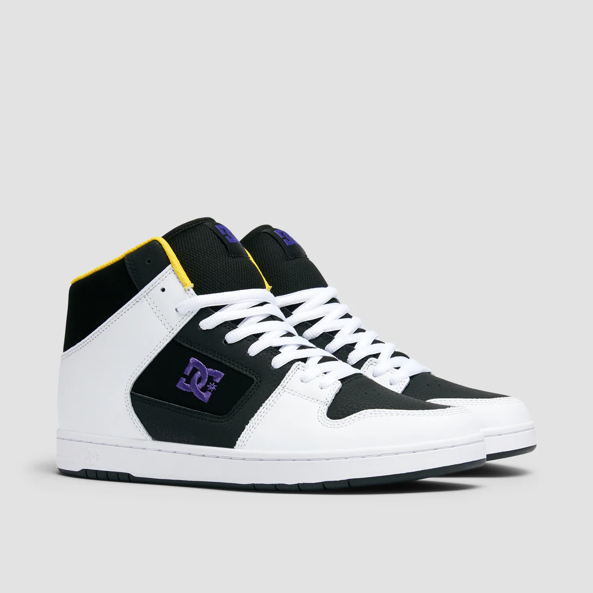 DC Manteca 4 High Top Shoes - Black/White/Purple - Image 2