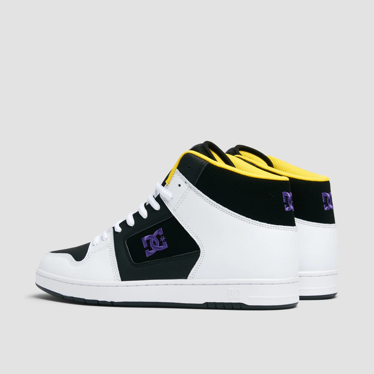 DC Manteca 4 High Top Shoes - Black/White/Purple - Image 3