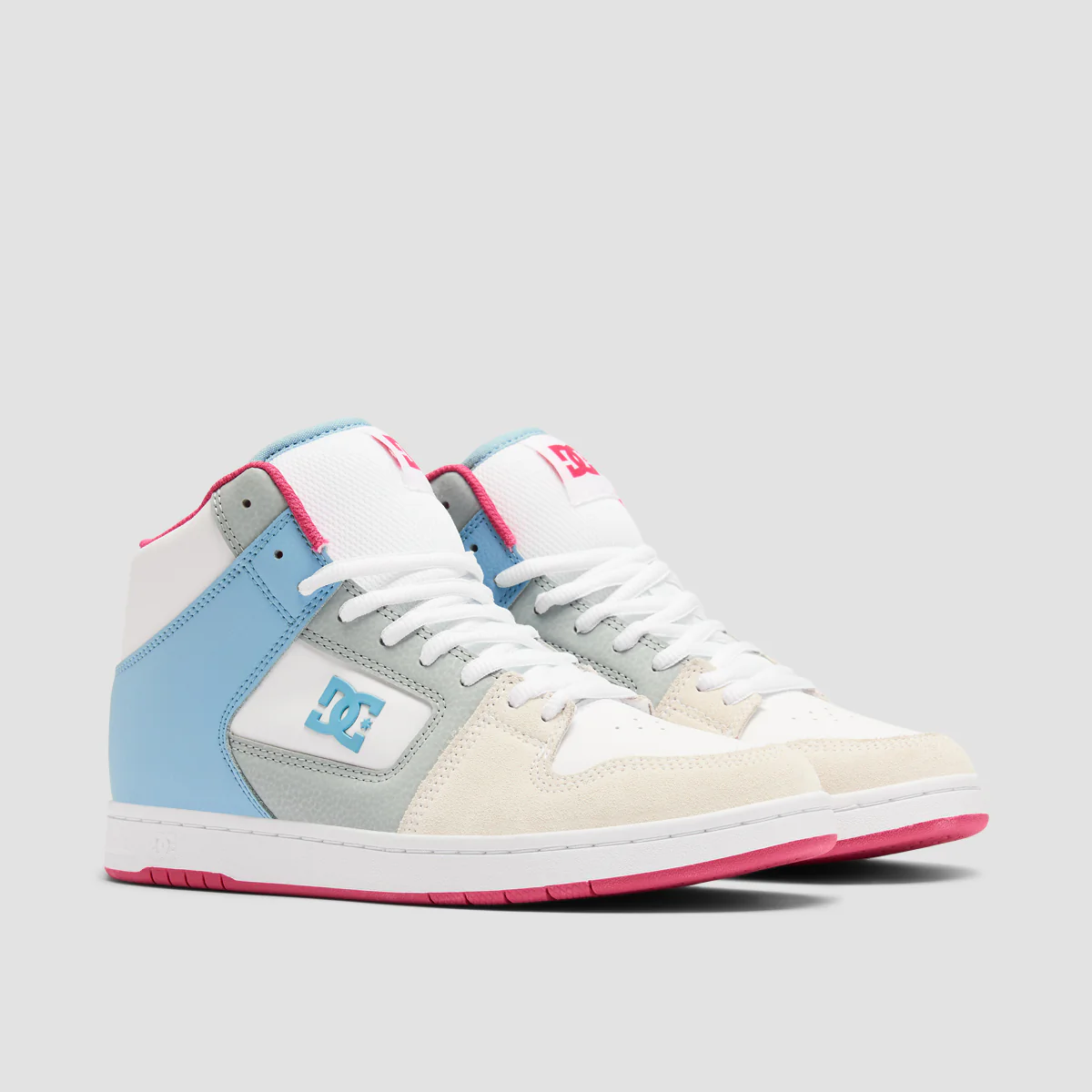 DC Manteca 4 High Top Shoes - Blue/Pink - Womens - Image 2