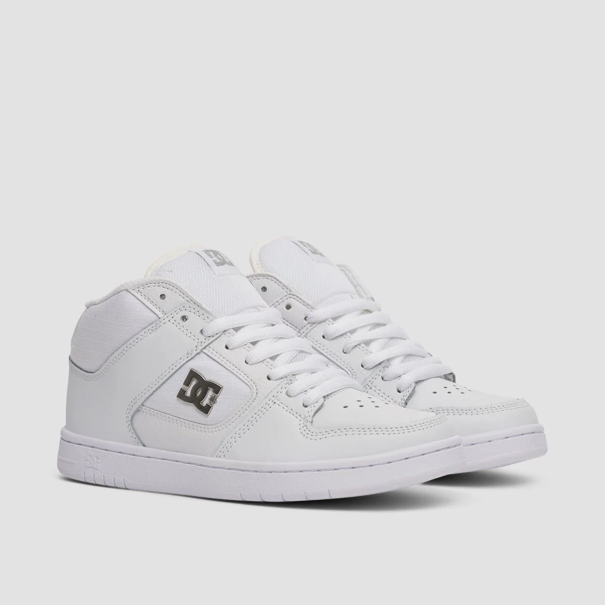 DC Manteca 4 Mid Shoes - White/Silver - Womens - Image 2