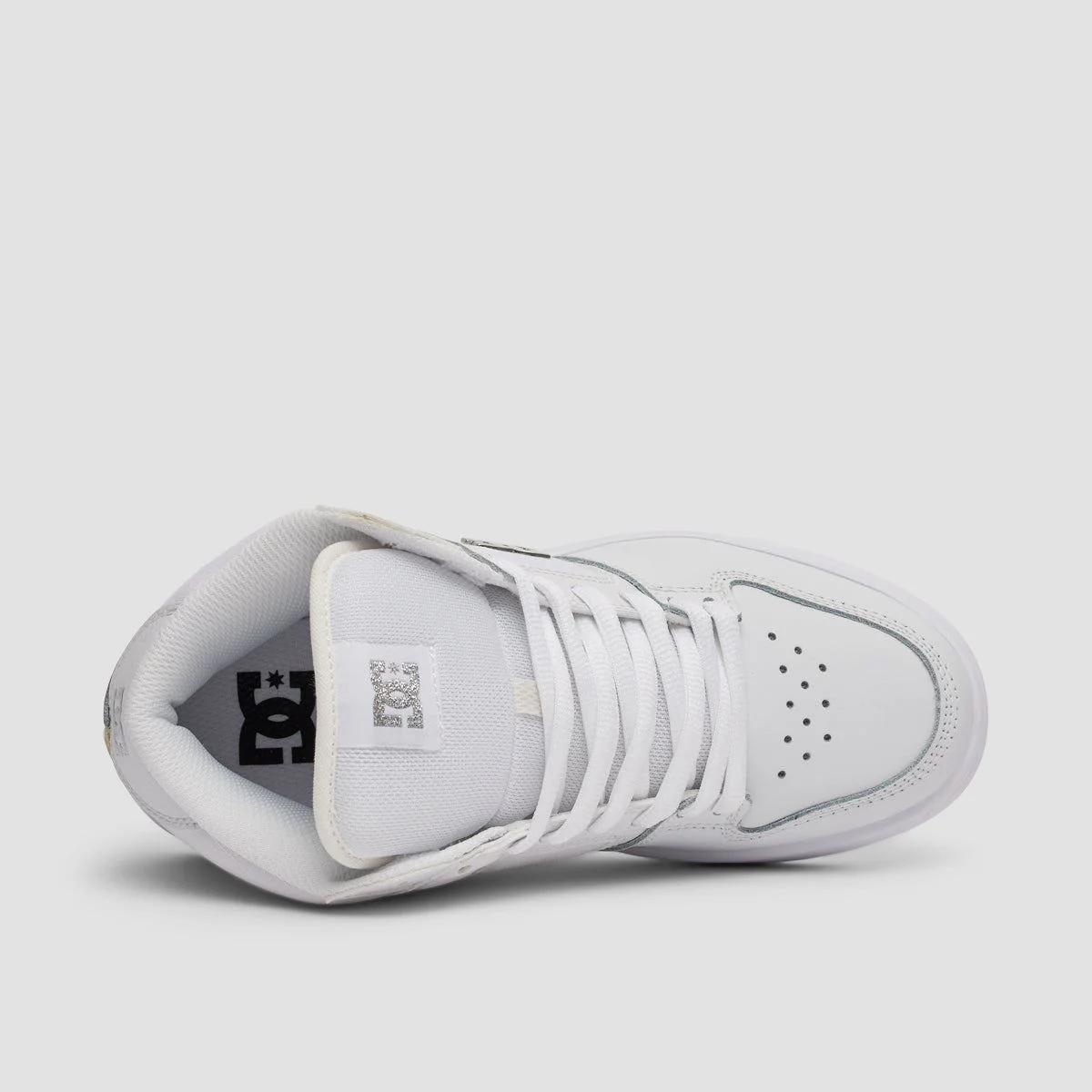 DC Manteca 4 Mid Shoes - White/Silver - Womens - Image 4