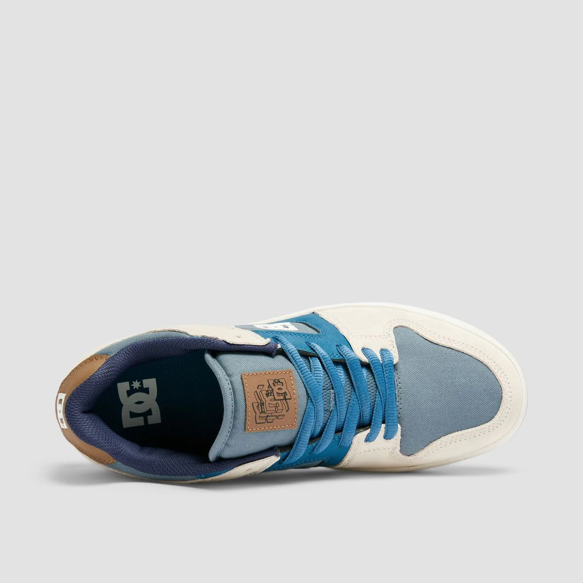 DC Manteca 4 Shoes - Grey/Blue/White - Image 4