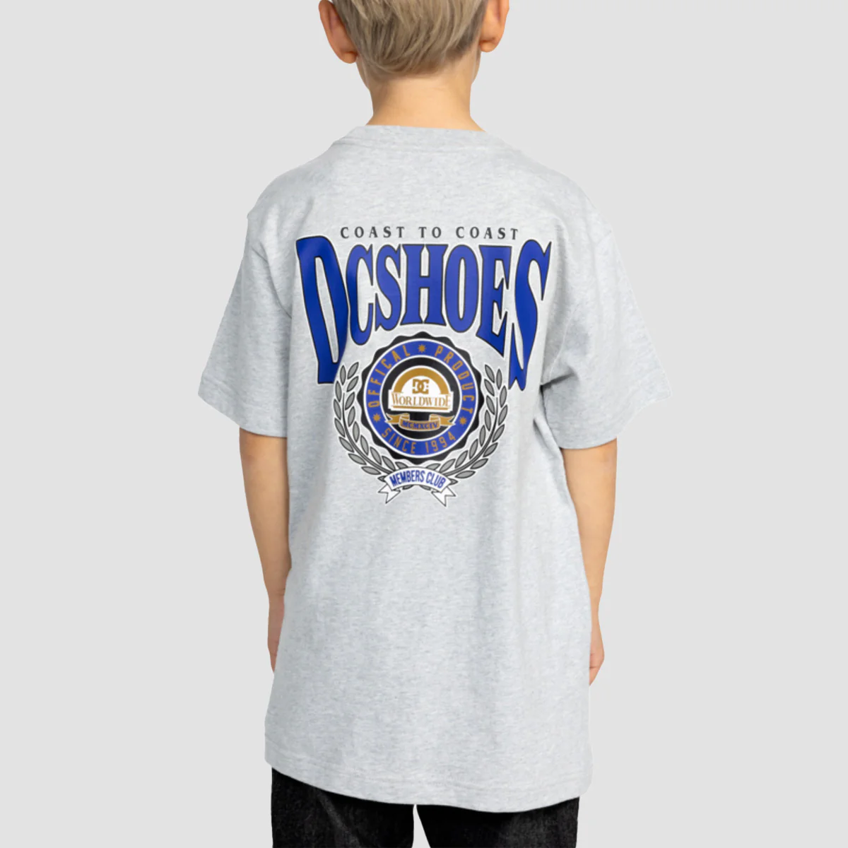 DC Members Only T-Shirt Light Heather Grey - Kids - Image 2