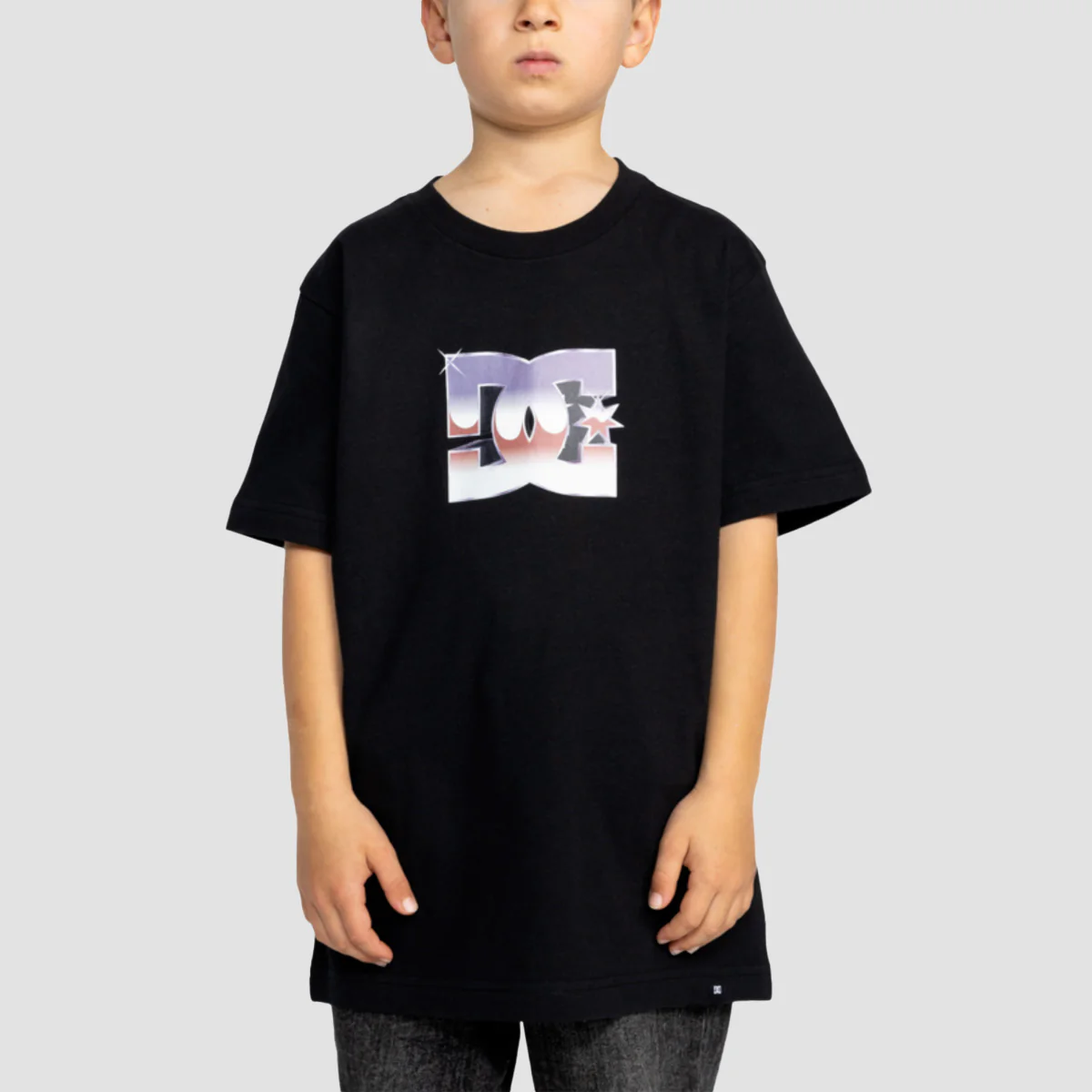 DC Metallic Star T-Shirt Black - Kids