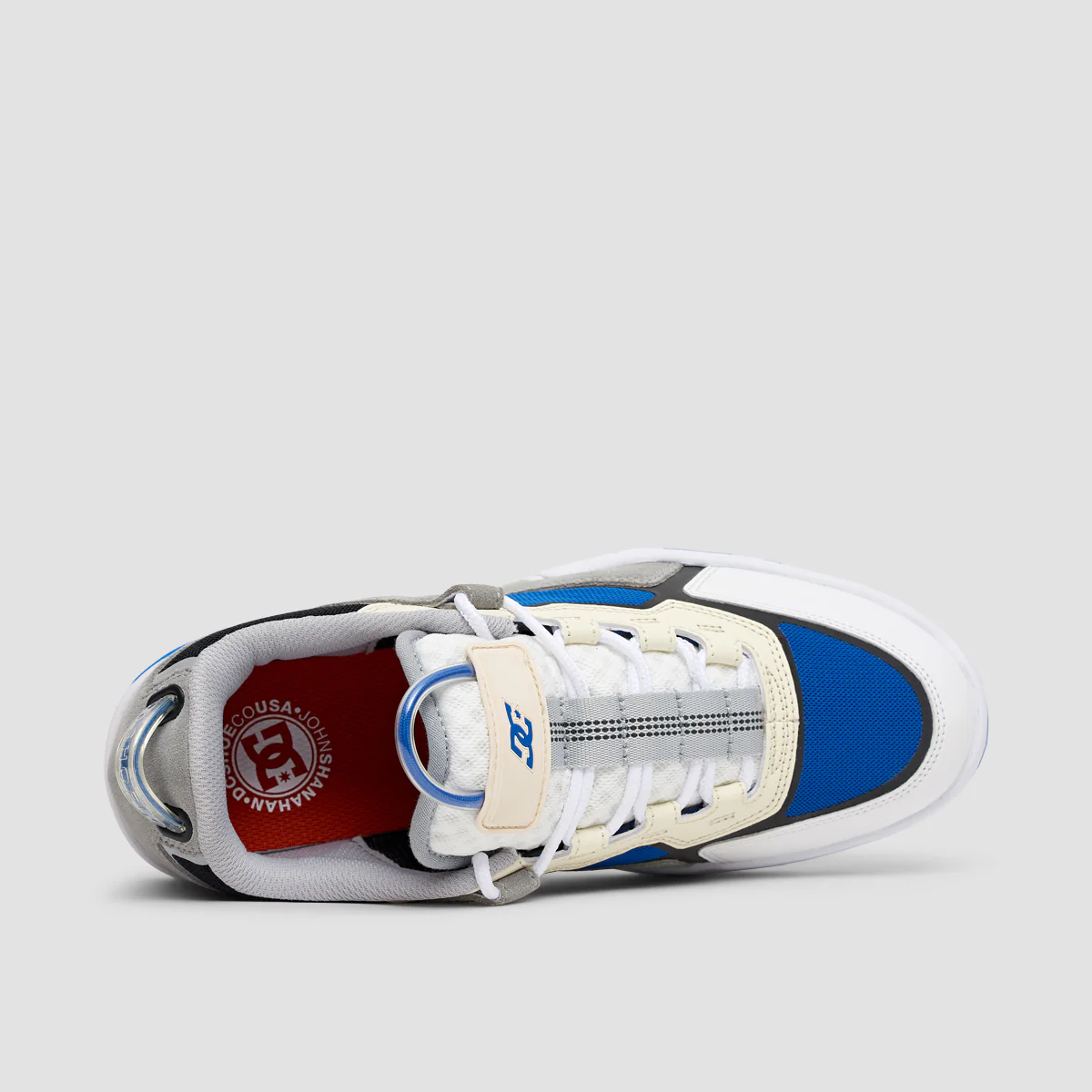 DC Metric Shanahan Shoes - Grey/White/Blue - Image 4