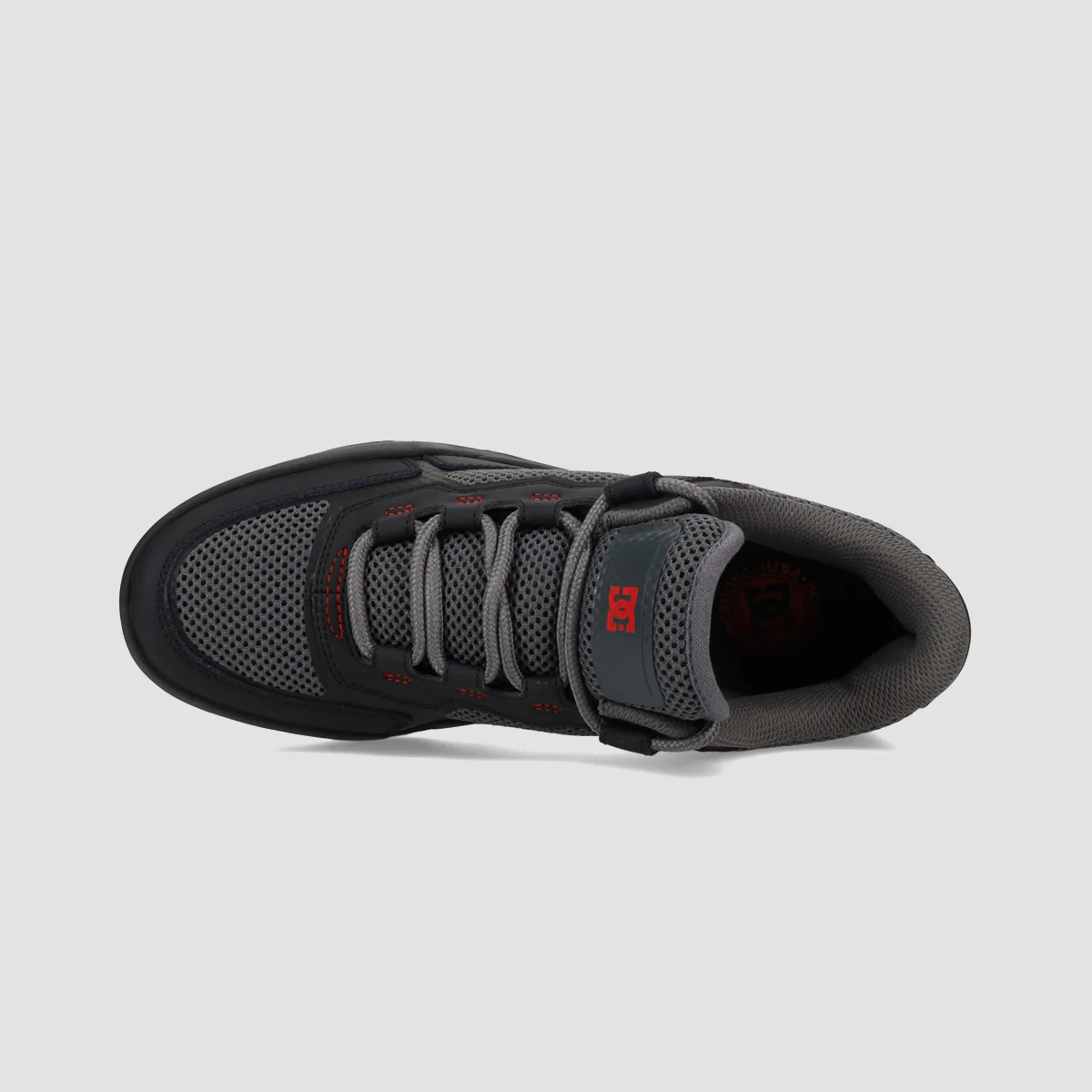 DC Metric Shoes - Grey/Grey/Red - Image 3