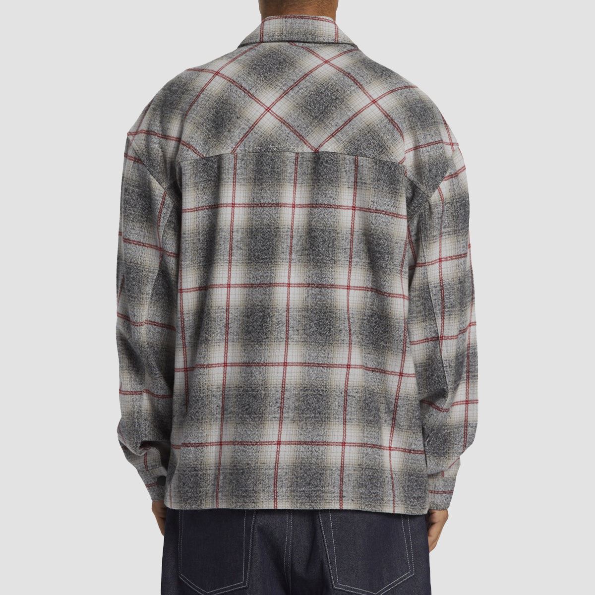 DC Mineral longsleeve Shirt Lily White Plaid - Image 2