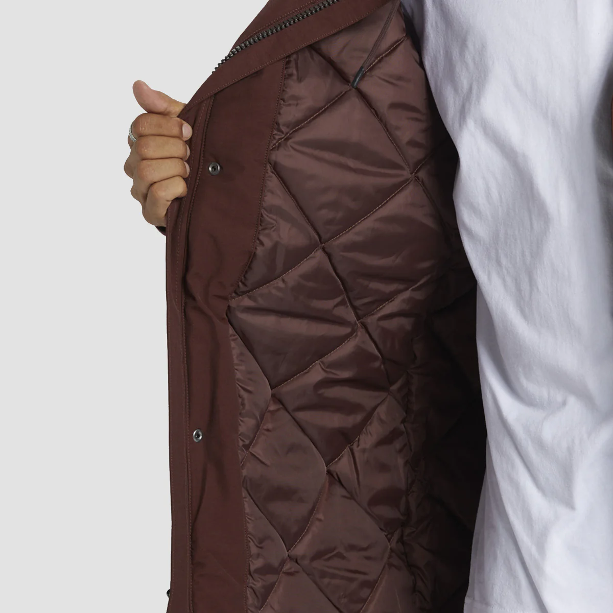 DC Murrayfield Insulated Parka Jacket Bitter Chocolate - Image 3