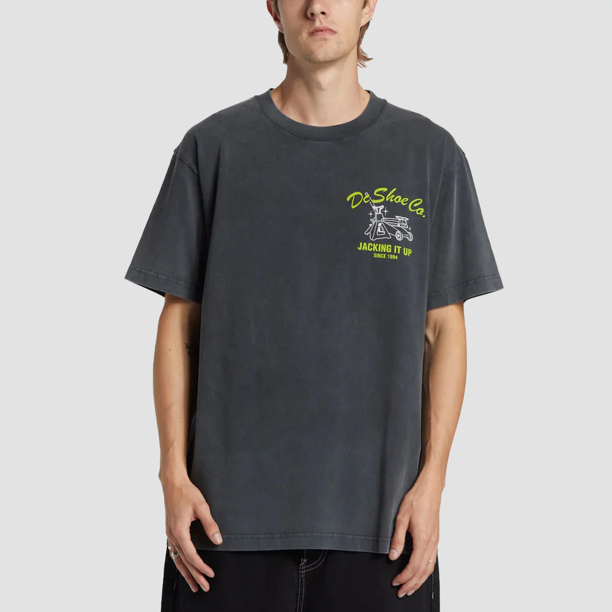 DC Parts And Service T-Shirt Black Acid - Image 2