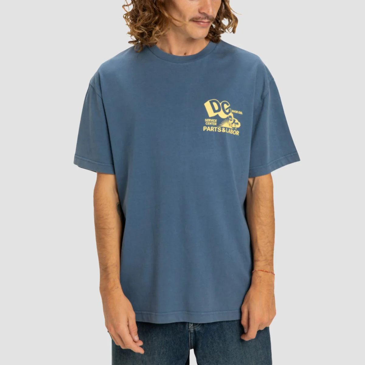 DC Parts Dep T-Shirt Dark Denim - Image 2