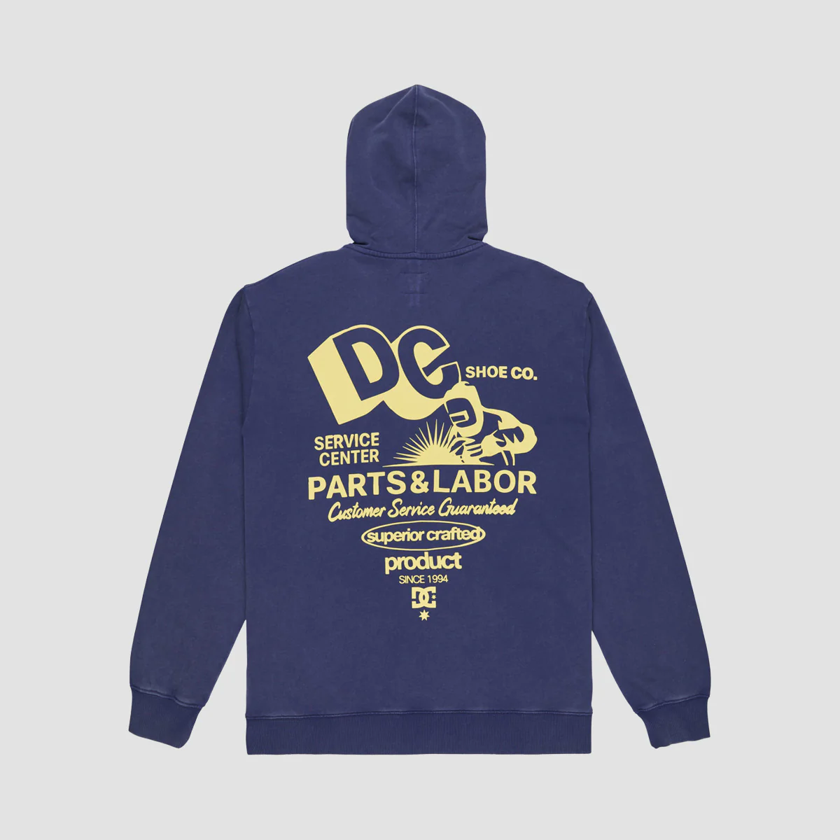 DC Parts Dep Zip Hoodie Estate Blue - Image 3
