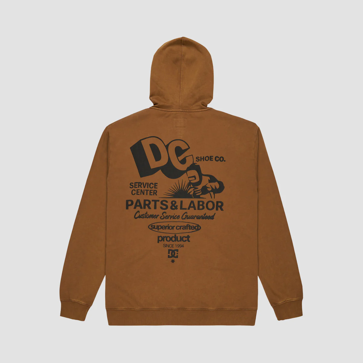 DC Parts Dep Zip Hoodie Toffee - Image 3