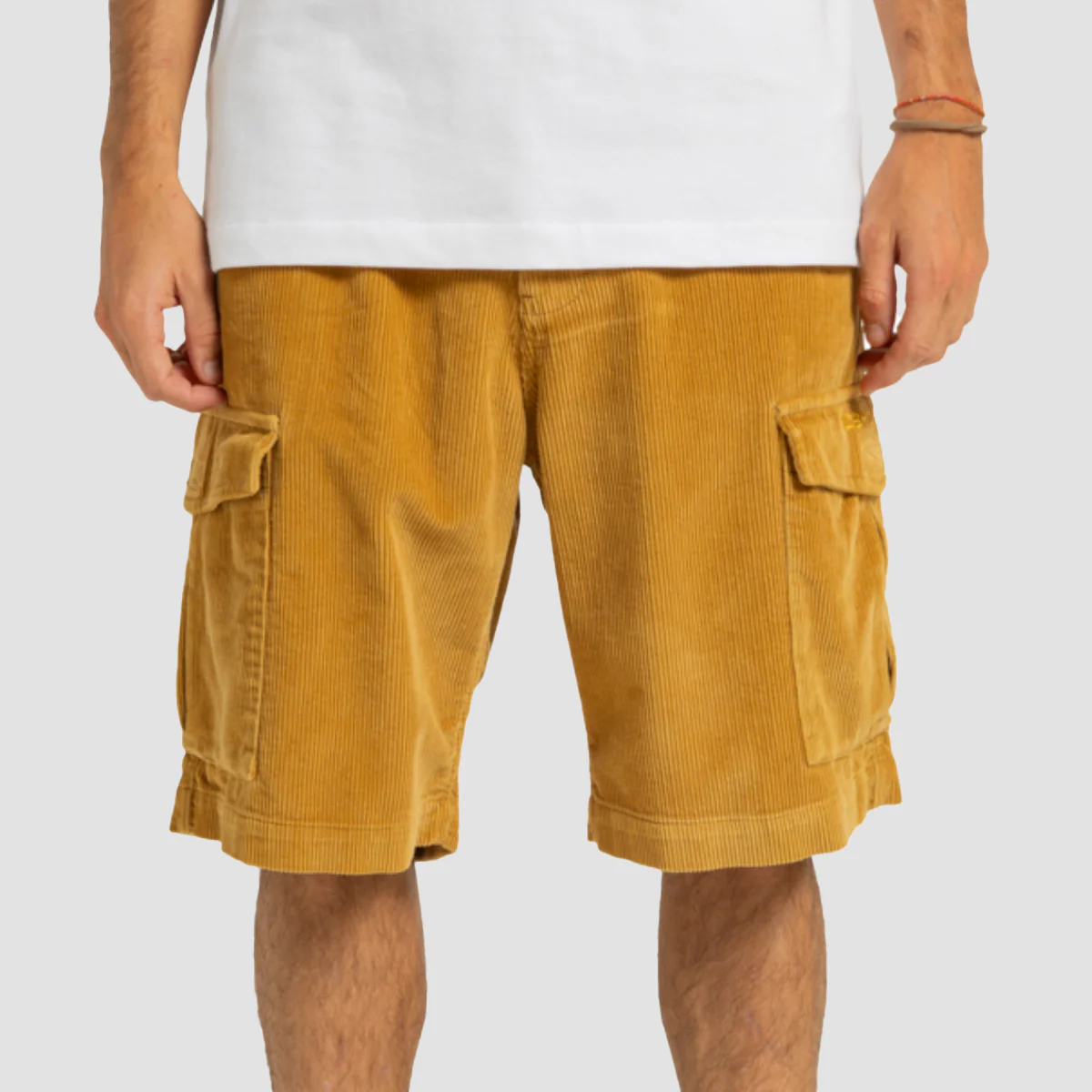 DC Pipeline Corduroy Cargo Shorts Medal Bronze