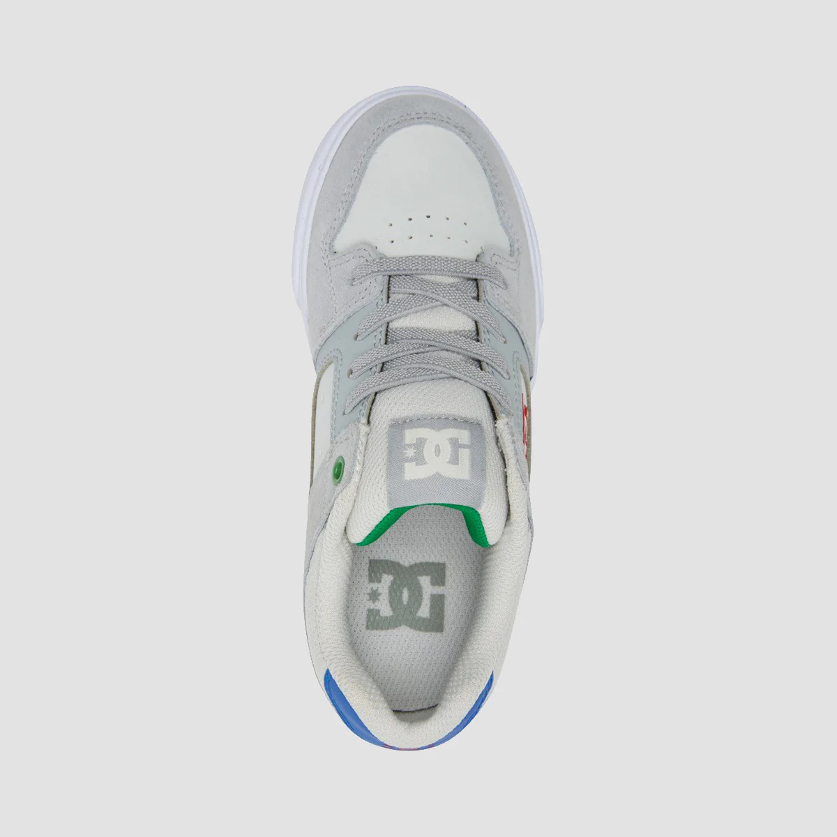 DC Pure Elastic Shoes - Grey/Grey/Green - Kids - Image 2