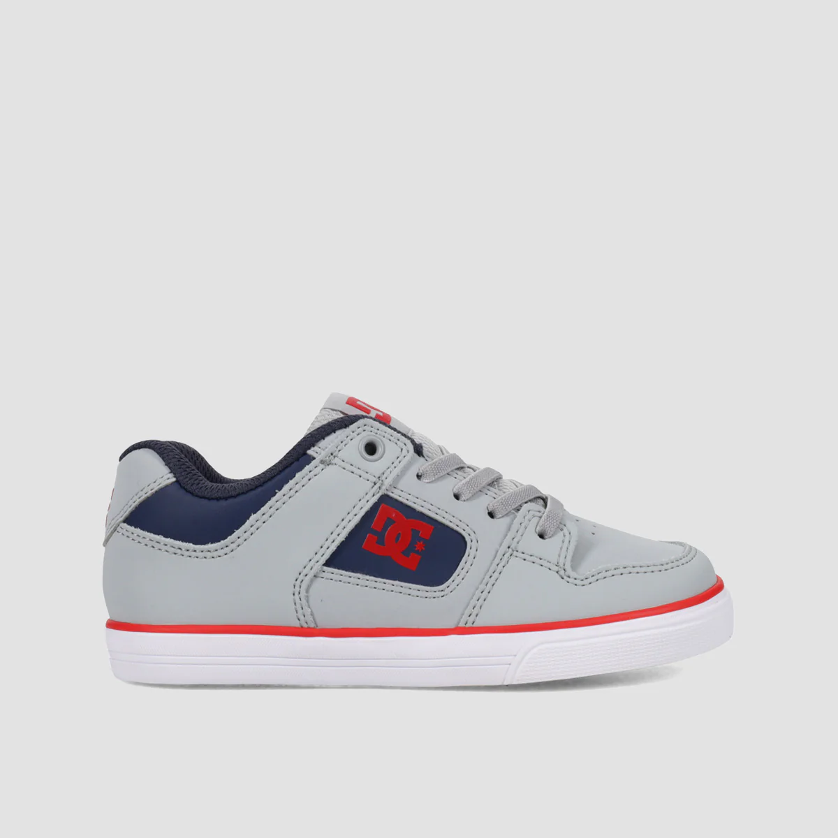 DC Pure Elastic Shoes - Grey/Blue - Kids
