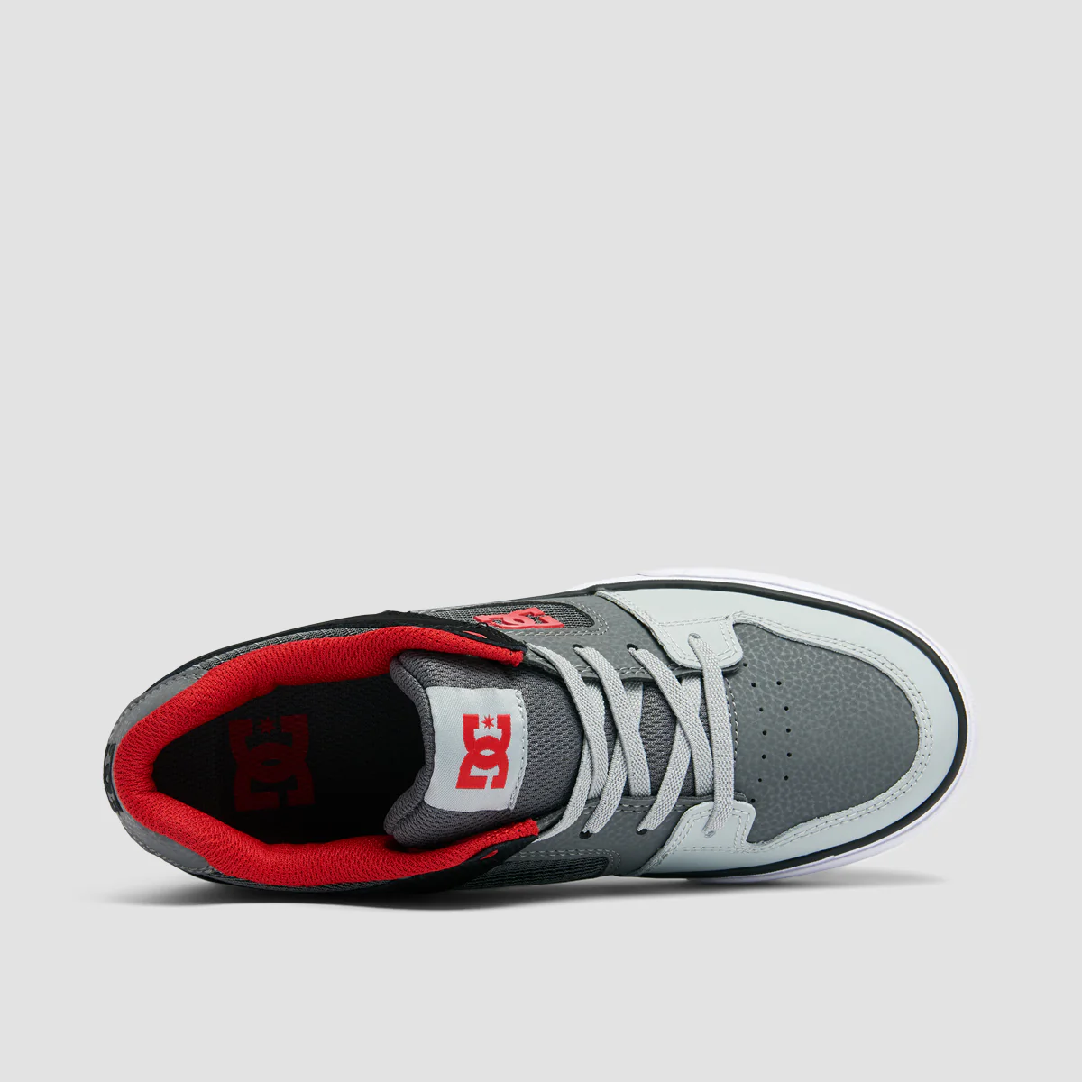 DC Pure Elastic Shoes - Red/Heather Grey - Kids - Image 4