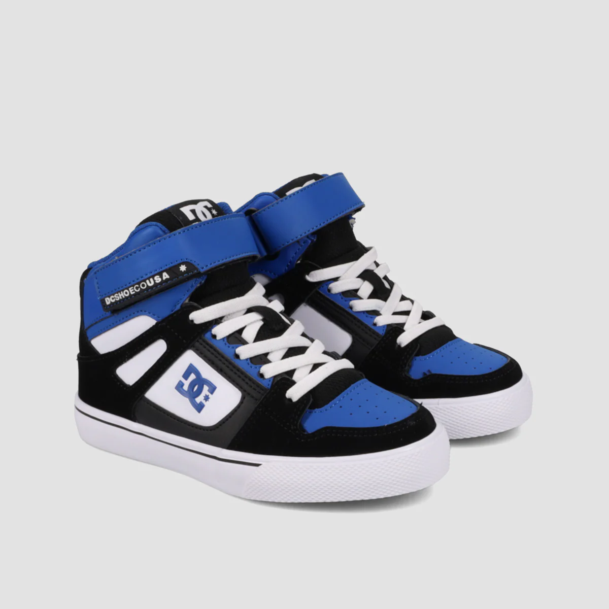 DC Pure High-Top EV Shoes - Black/Blue/White - Kids - Image 2