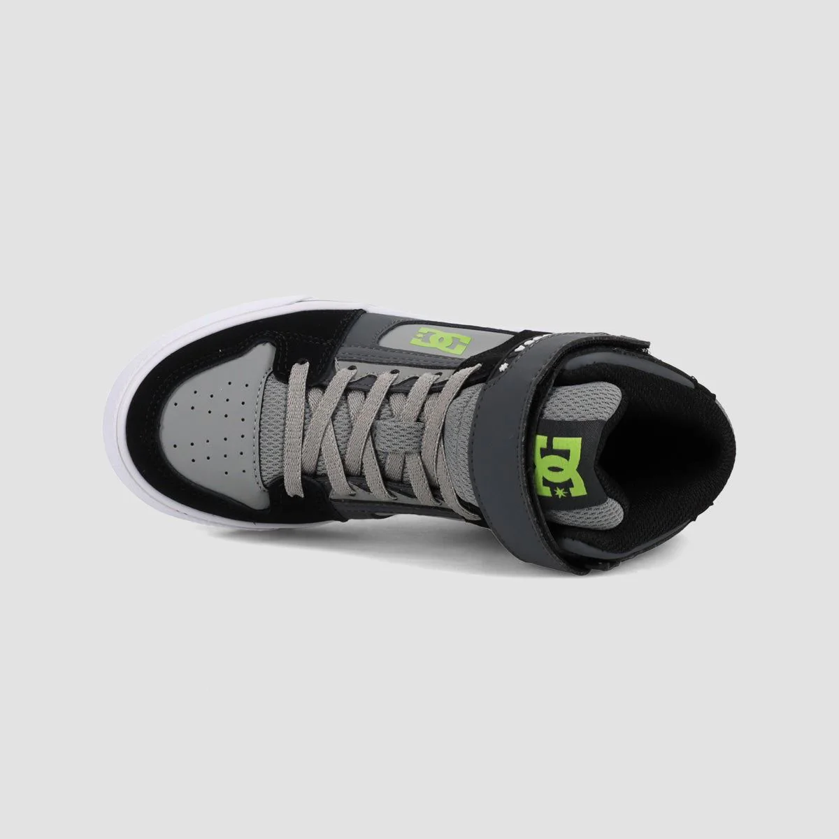DC Pure High-Top EV Shoes - Black/Grey/Grey - Kids - Image 3