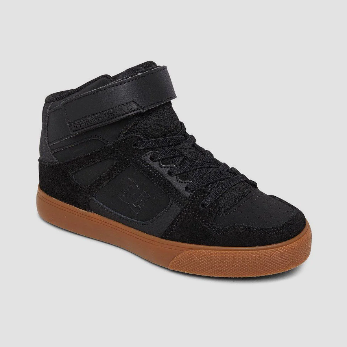 DC Pure High-Top EV Shoes - Black/Gum - Kids - Image 2