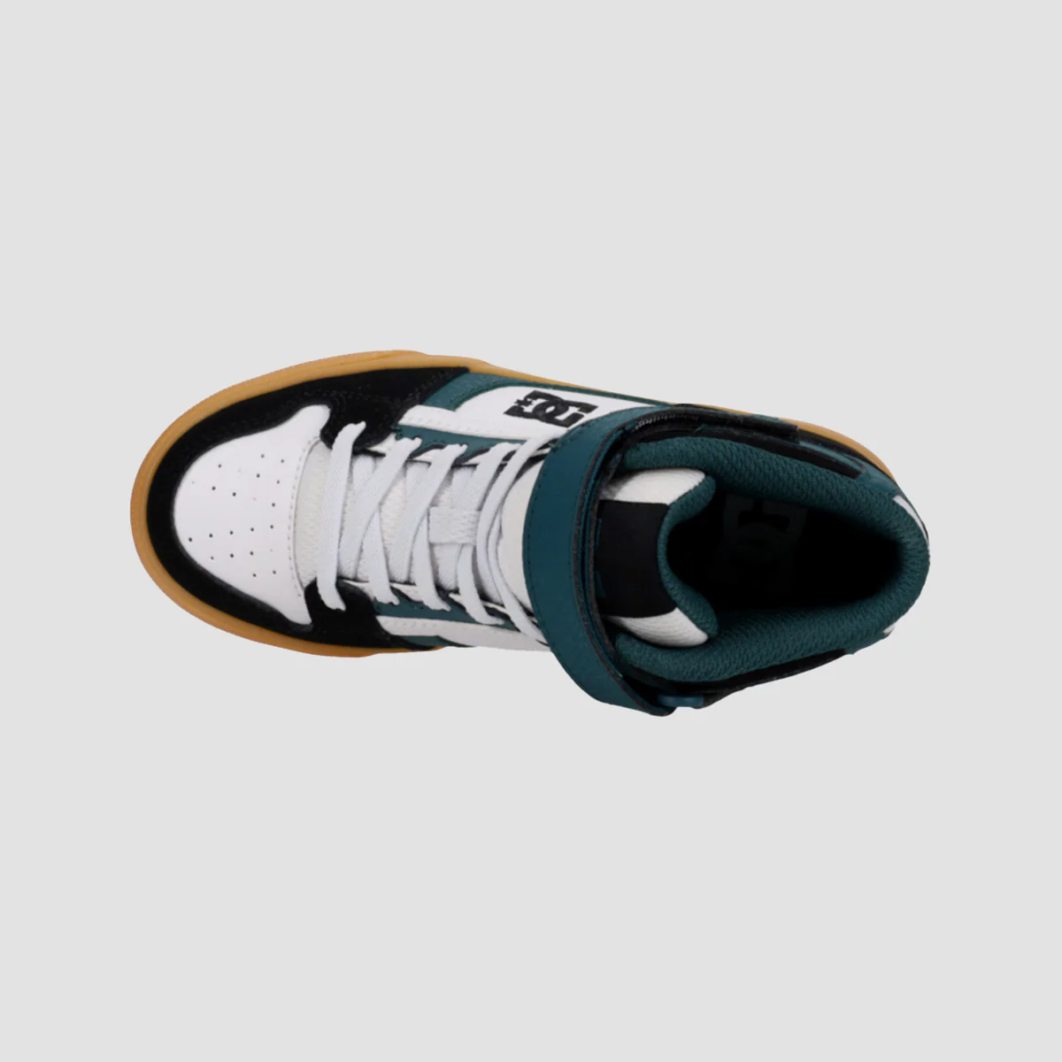 DC Pure HT EV High Top Shoes - Black/Green/White - Kids - Image 2