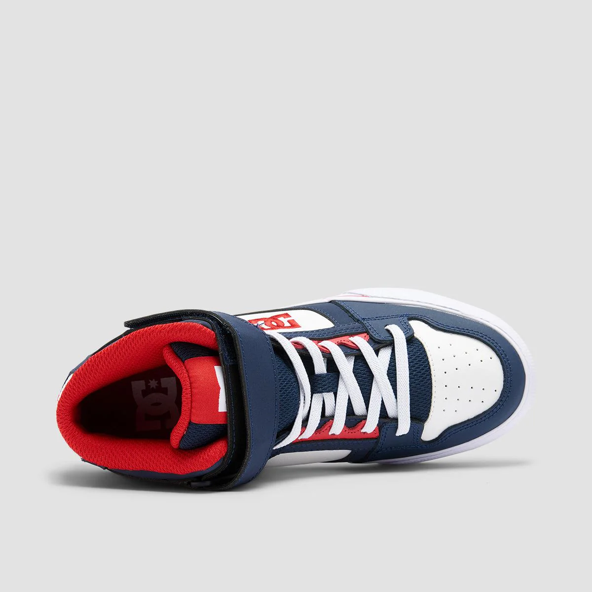 DC Pure HT EV High Top Shoes - DC Navy/Athletic Red - Kids - Image 4