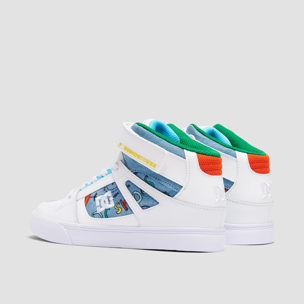 DC Pure HT EV High Top Shoes - Heather Dark Denim - Kids - Image 3