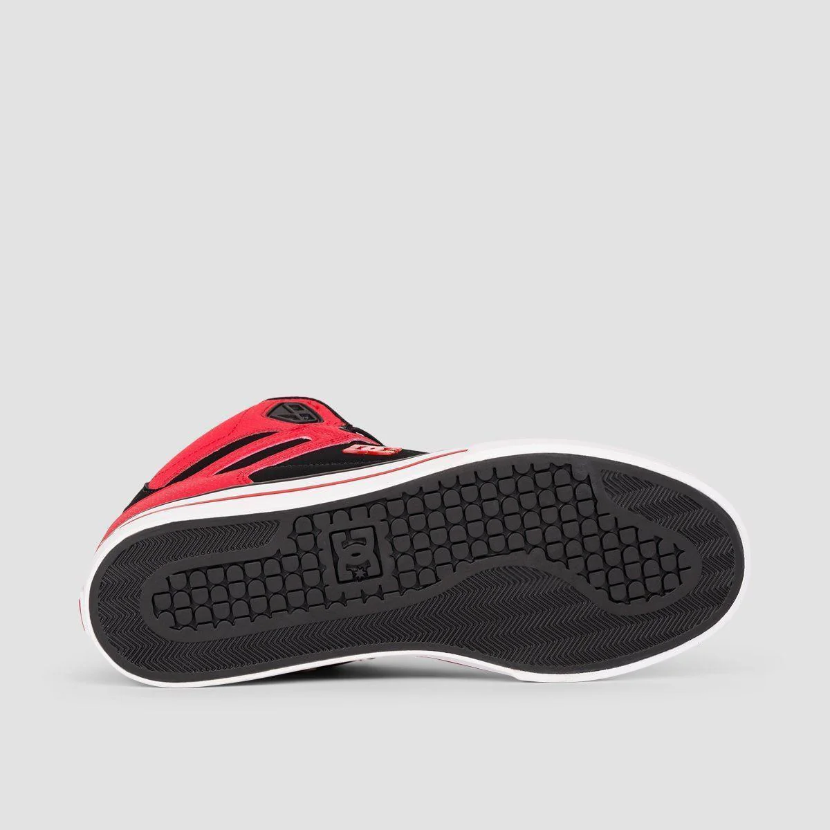 DC Pure High-Top WC Shoes - Fiery Red/White/Black - Image 5