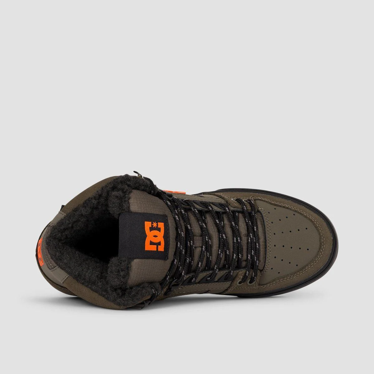 DC Pure HT WC WNT Shoes - Dusty Olive/Orange - Image 4