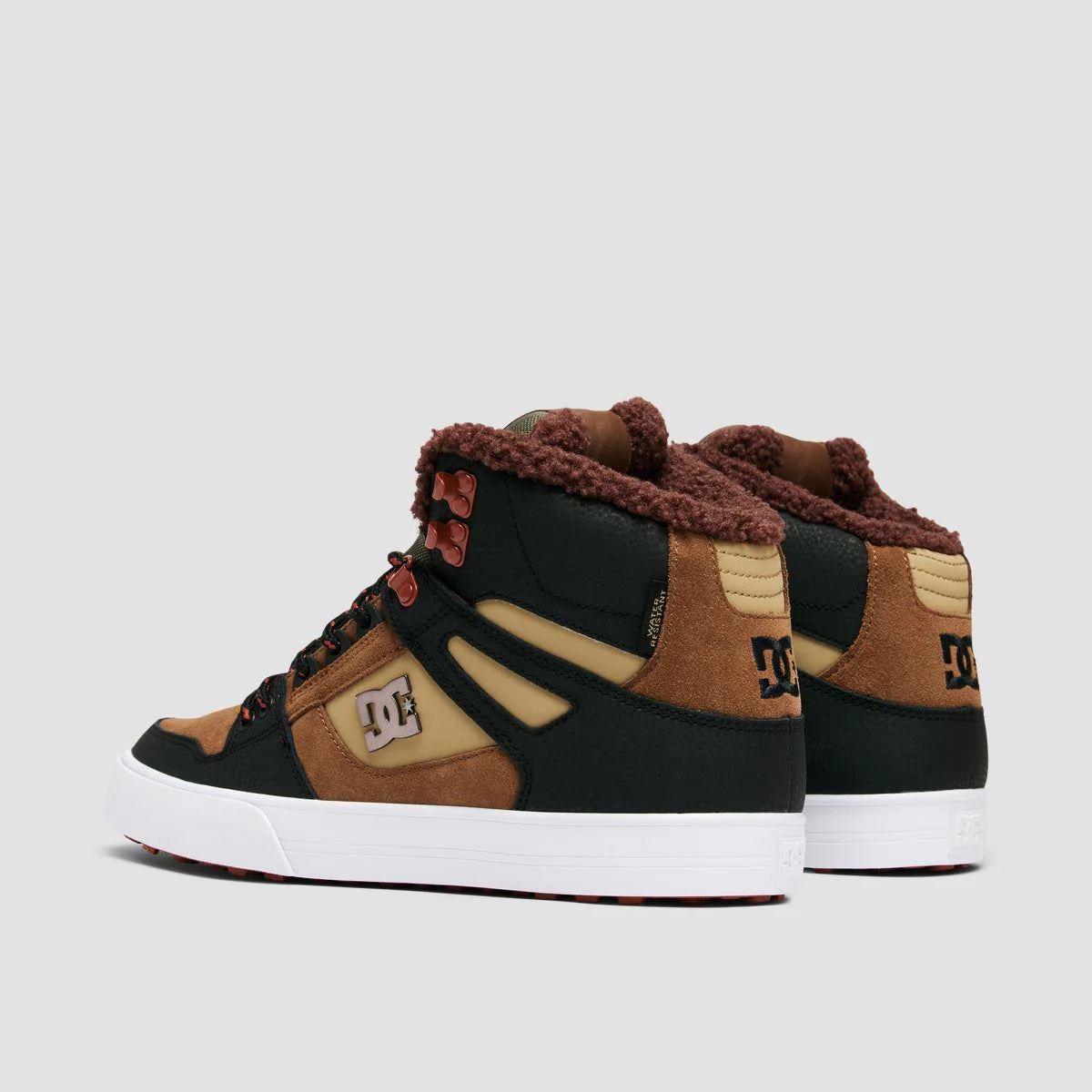 DC Pure HT WC WNT High Top Shoes - Brown/Brown/Green - Image 3