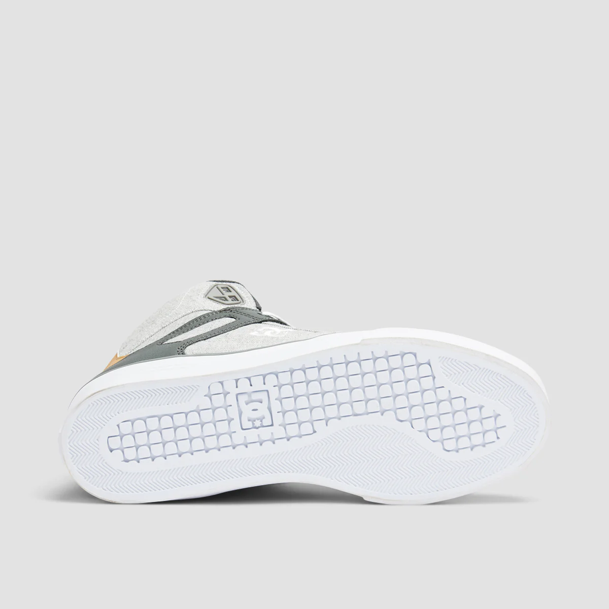 DC Pure WC High Top Shoes - Grey/Grey/White - Image 5