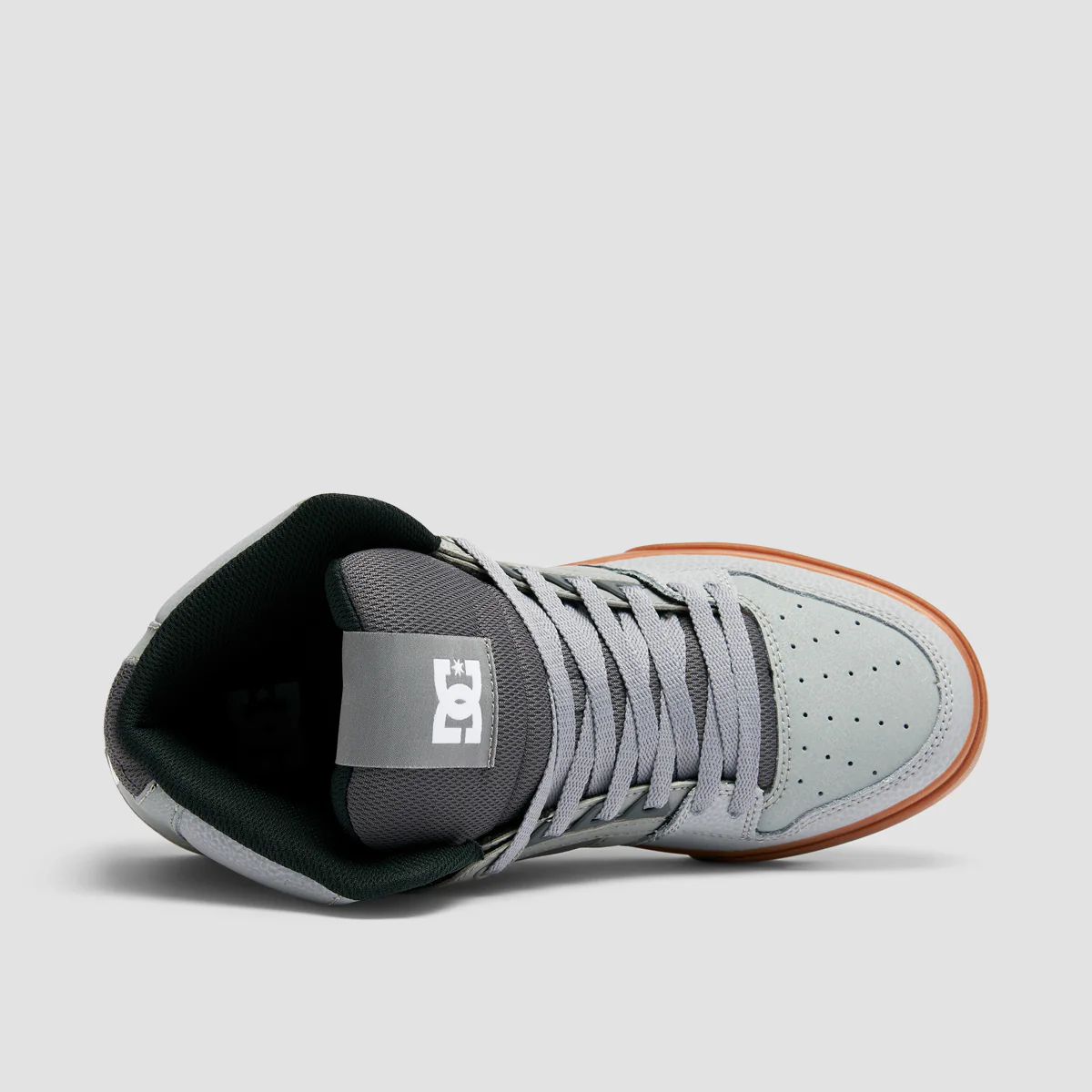 DC Pure WC High Top Shoes - Grey/White/Grey - Image 4