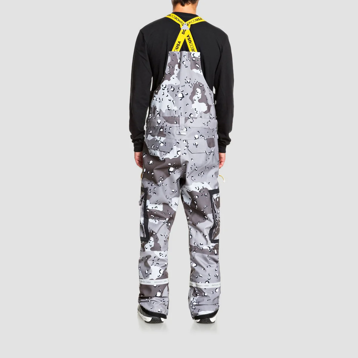 DC Revival Snow Bib Chocolate Chip Greyscale Camo - Image 2