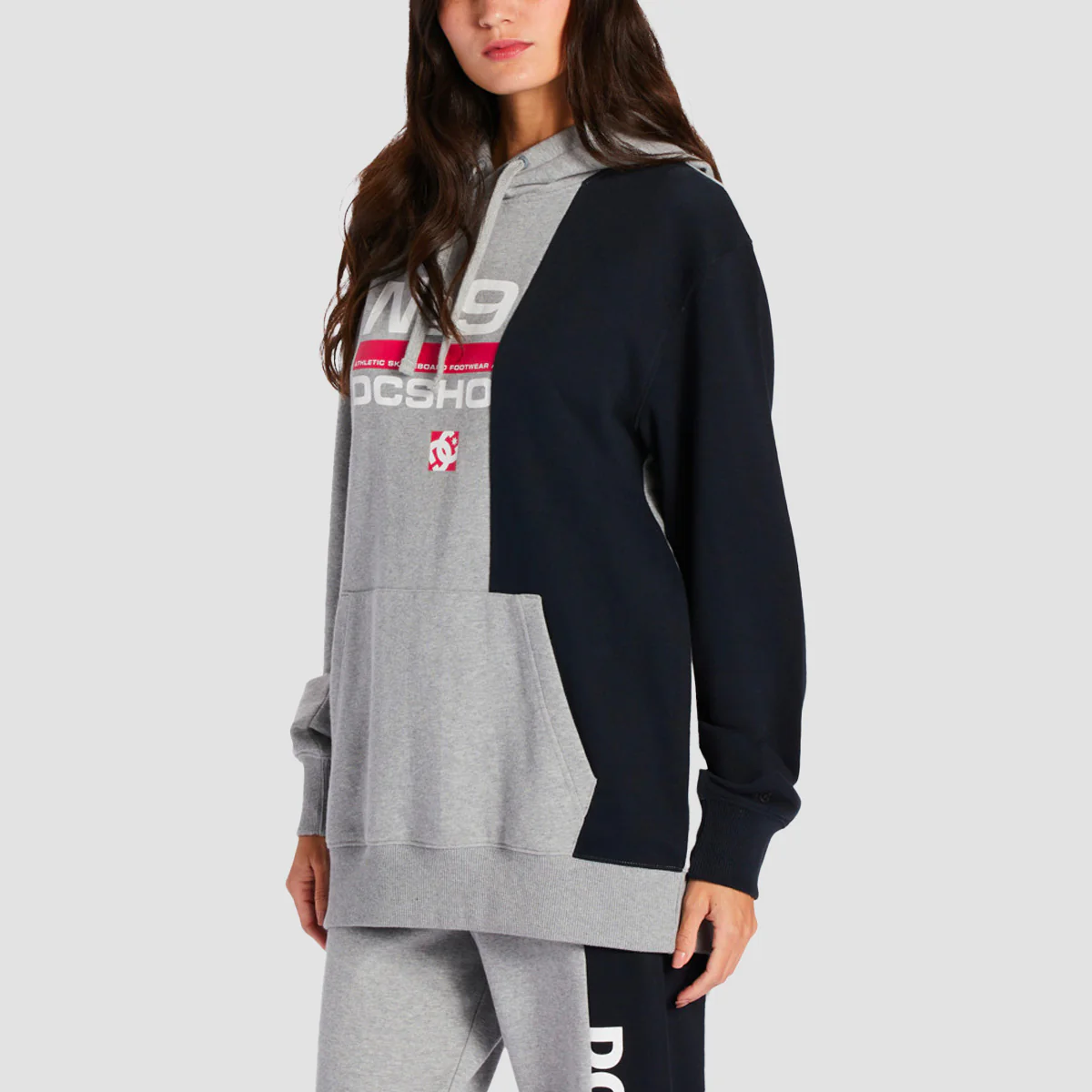 DC Shift Pullover Hoodie Heather Grey/Black - Womens - Image 2