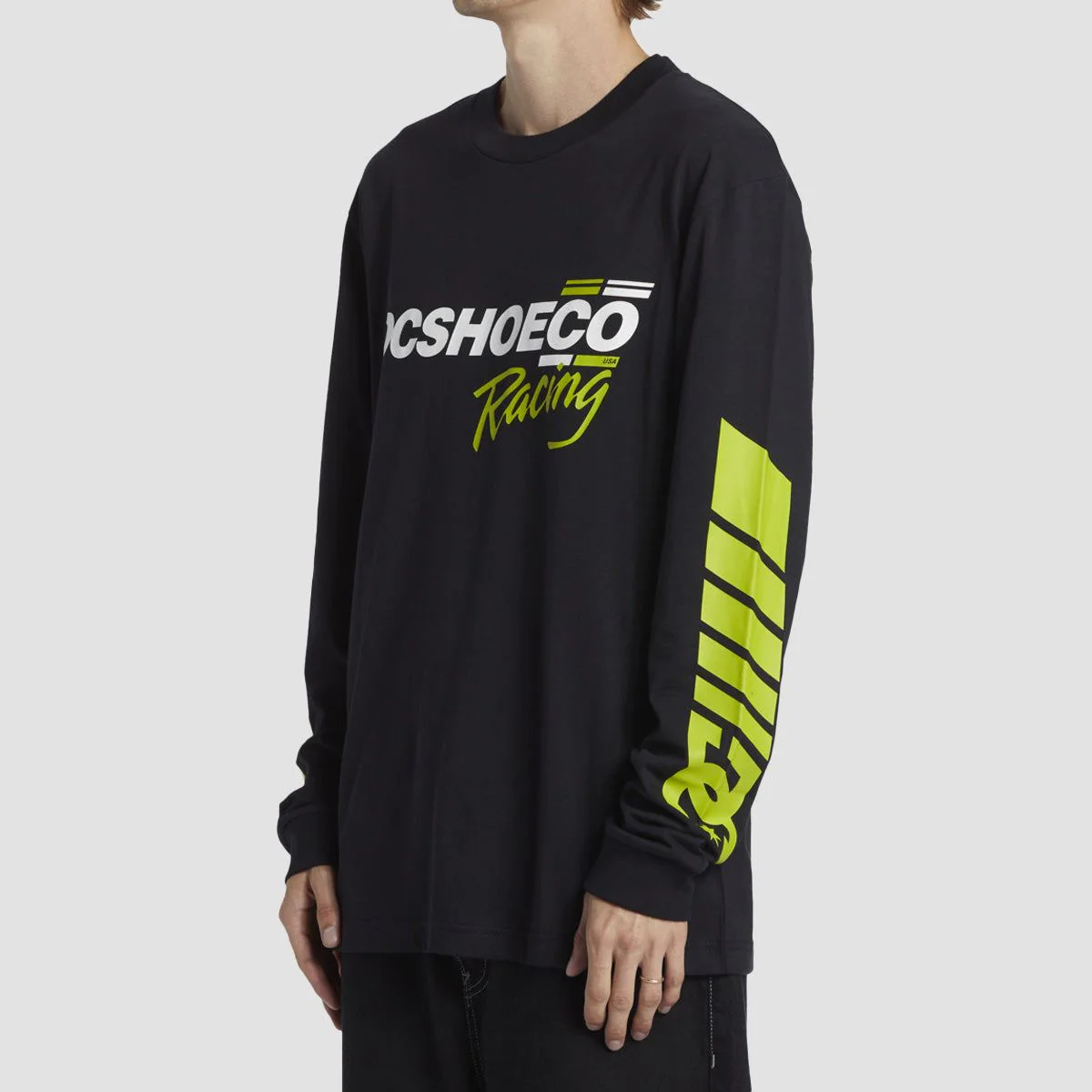 DC Shoe Co Racing Longsleeve T-Shirt Black - Image 3