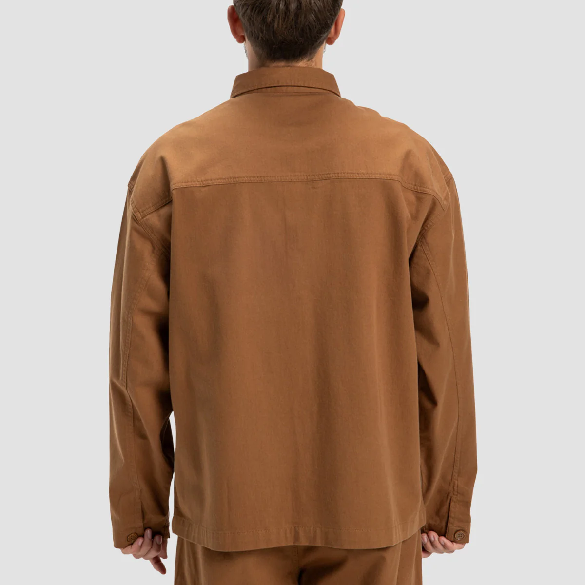 DC Showcase Longsleeve Overshirt Toffee - Image 3