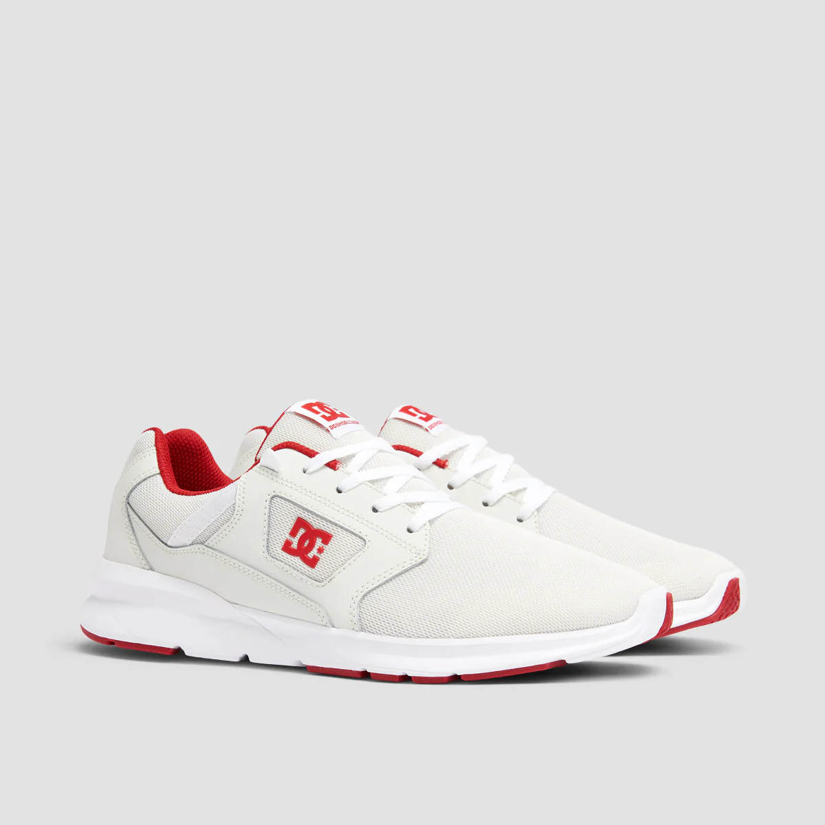 DC Skyline Shoes - White/Red - Image 2