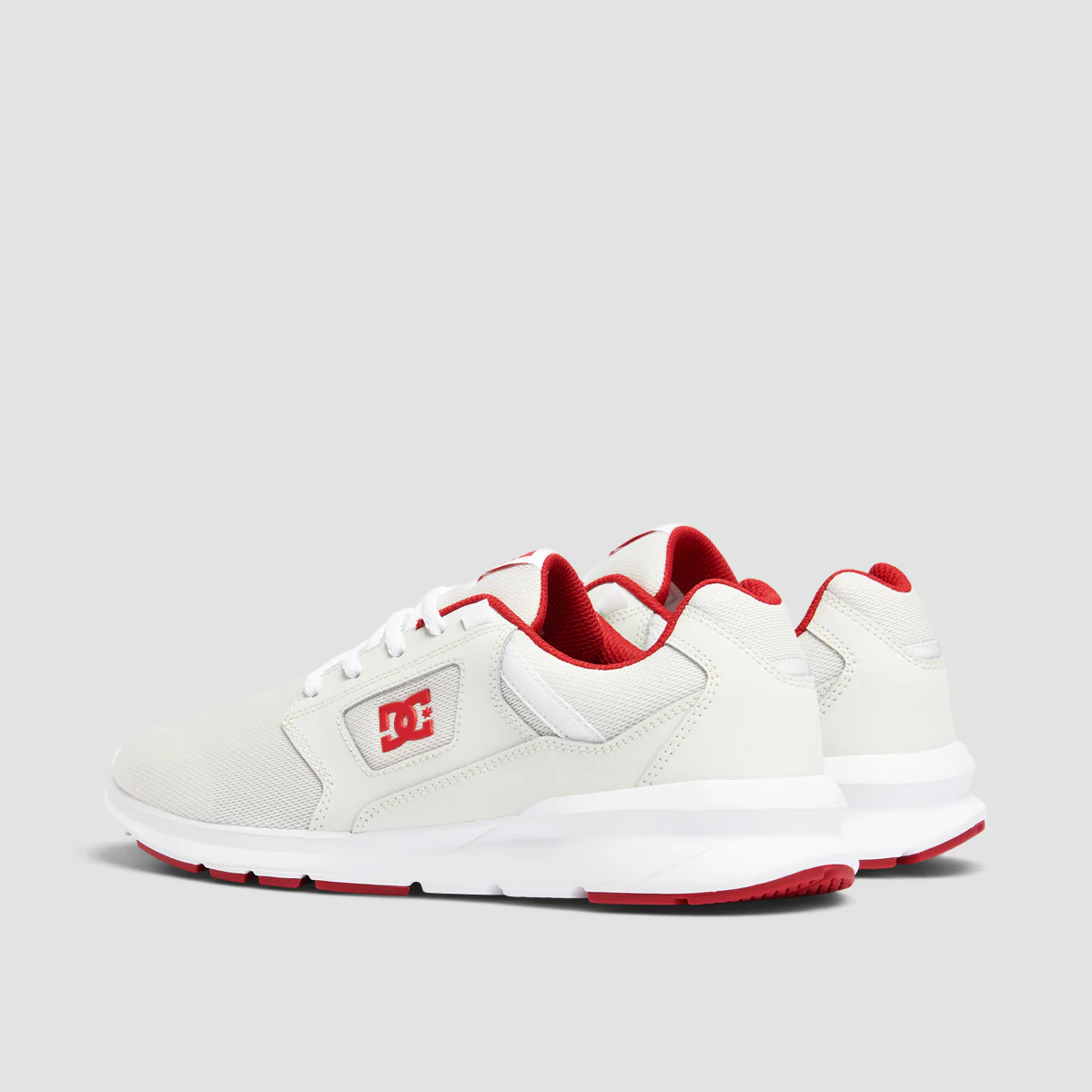 DC Skyline Shoes - White/Red - Image 3