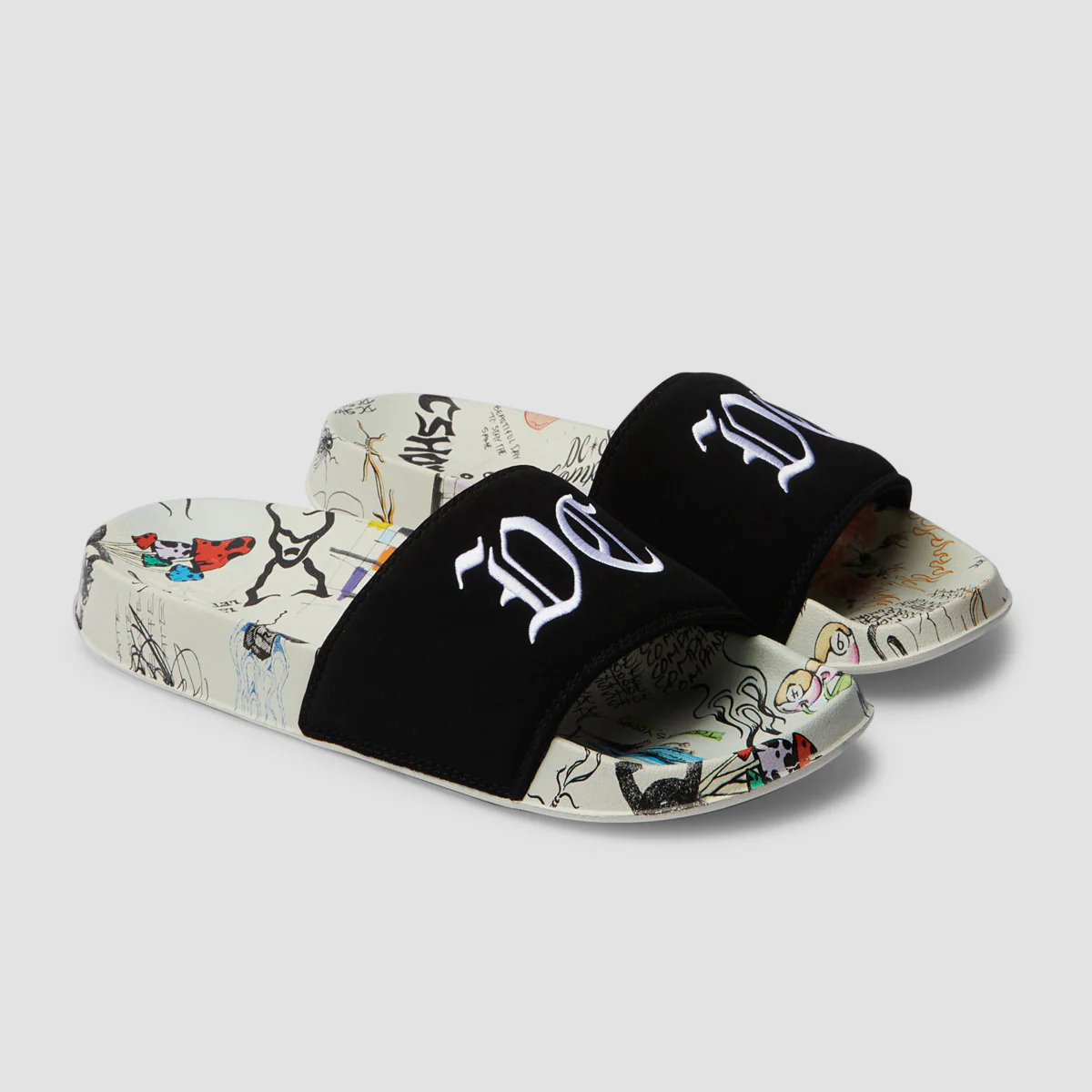 DC Slide SE Sandals - White/Multi - Image 2